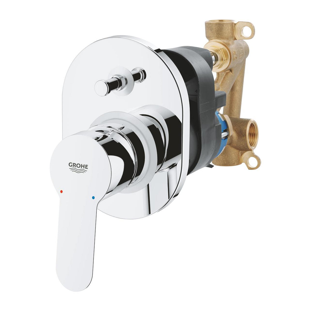 Grohe BauEdge Ankastre Banyo/Duş Bataryası, Krom