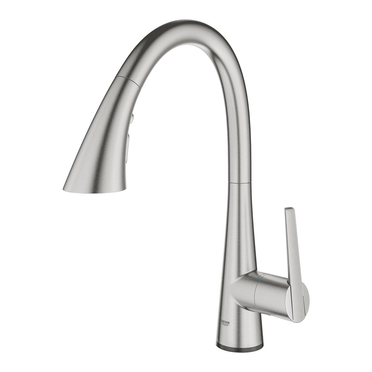 Grohe Zedra Touch Elektronik Spiralli Eviye Bataryası, Paslanmaz Çelik
