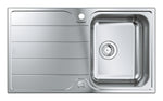 Grohe K500 Damlalıklı Tek Gözlü Eviye, Paslanmaz Çelik (Sağ-Sol Damlalıklı, 86x50 cm)