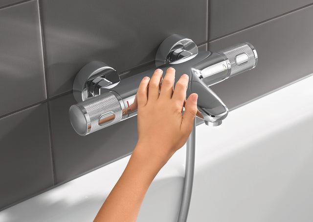 Grohe GROHE Precision FeelBath termostat - S-bağlantılar - metal rozet