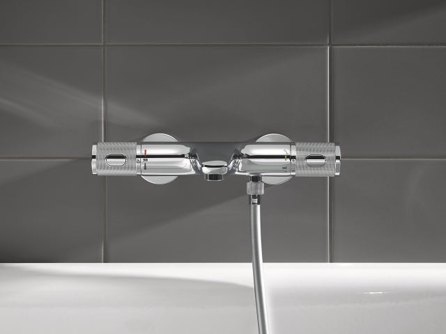 Grohe GROHE Precision FeelBath termostat - S-bağlantılar - metal rozet