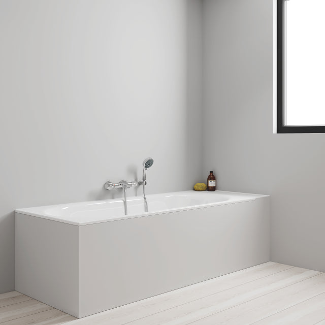 Grohe GROHE Precision FeelBath termostat - S-bağlantılar - metal rozet