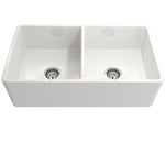 Bocchi Lavello 85 cm Çift Gözlü Mutfak Eviyesi Parlak Beyaz