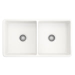 Bocchi Lavello 85 cm Çift Gözlü Mutfak Eviyesi Parlak Beyaz