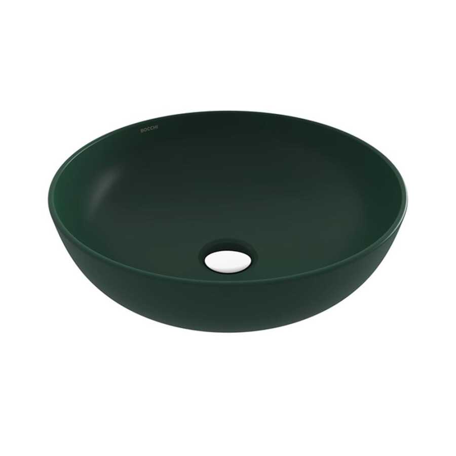 Bocchi Slim Line Yuvarlak Lavabo 38 cm Mat Yeşil