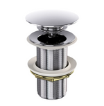 Pop-up Krom Lavabo Süzgeçi Su Taşma Deliksiz