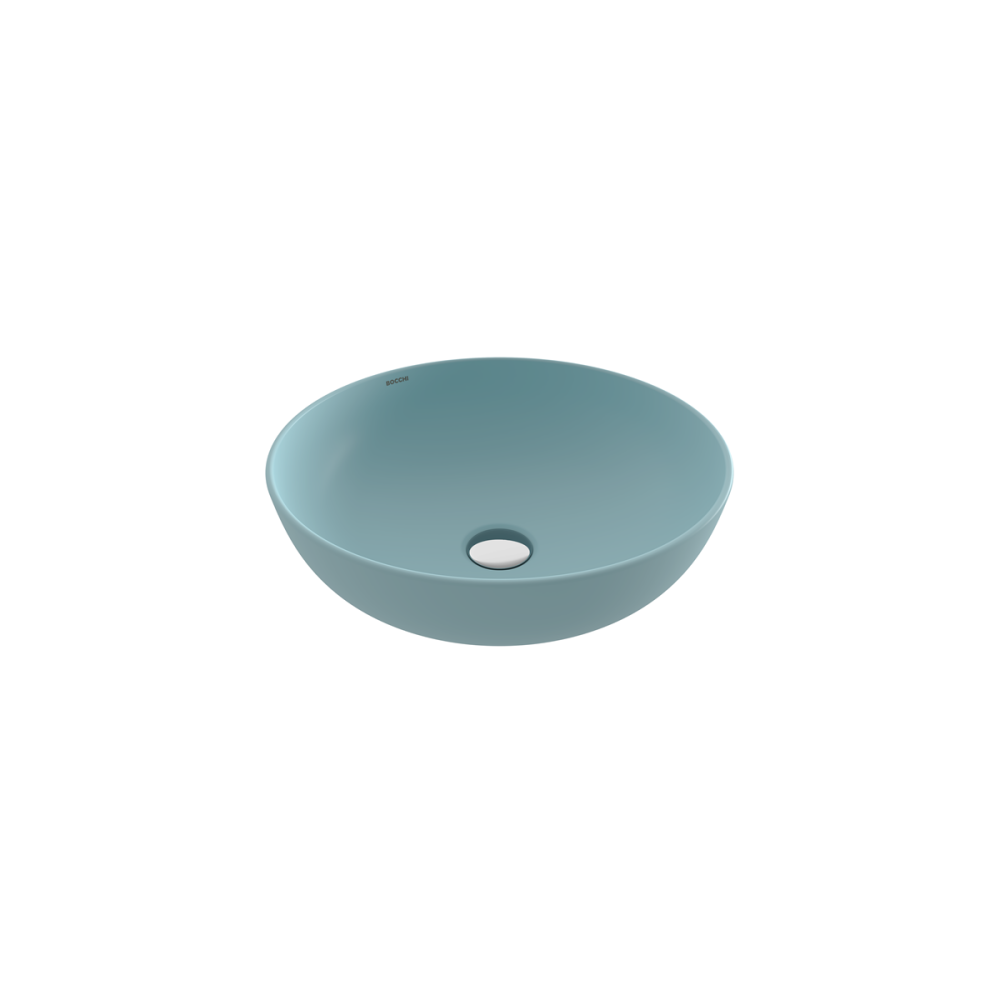 Bocchi Slim Line Yuvarlak Lavabo 38 cm Mat Buz Mavisi