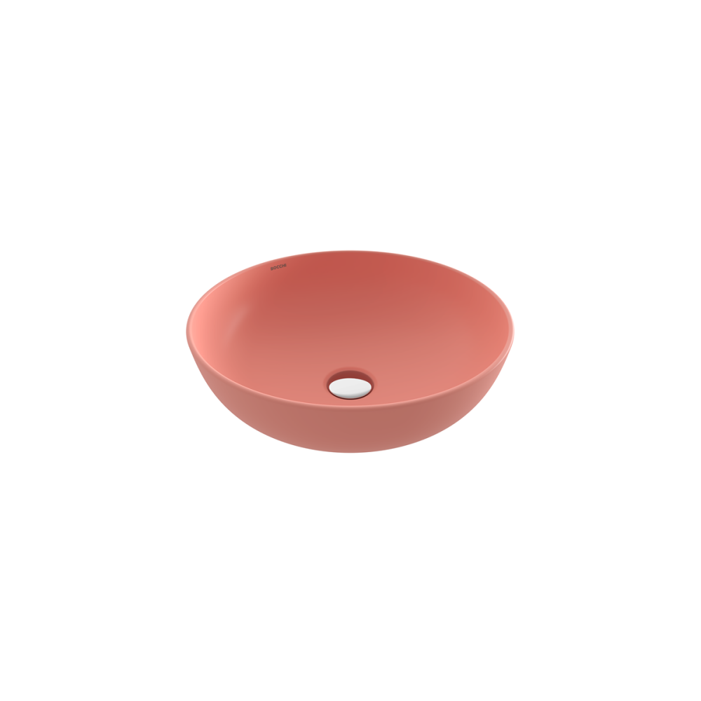Bocchi Slim Line Yuvarlak Lavabo 38 cm Mat Somon