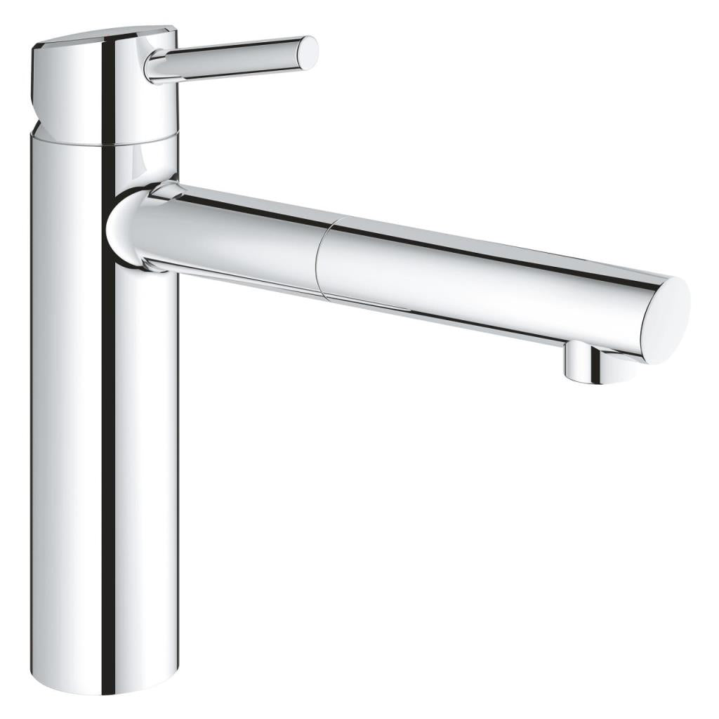 Grohe Eviye Bataryası Spiralli Tek Akış Concetto Krom - 31129001