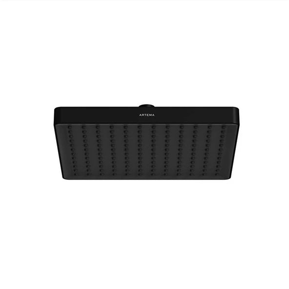 Artema Prime Square Duş Başlığı 2F (300 Mm), Mat Siyah