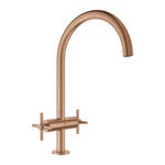 Grohe Atrio Kuğu Borulu Eviye Bataryası, Fırçalı Bakır