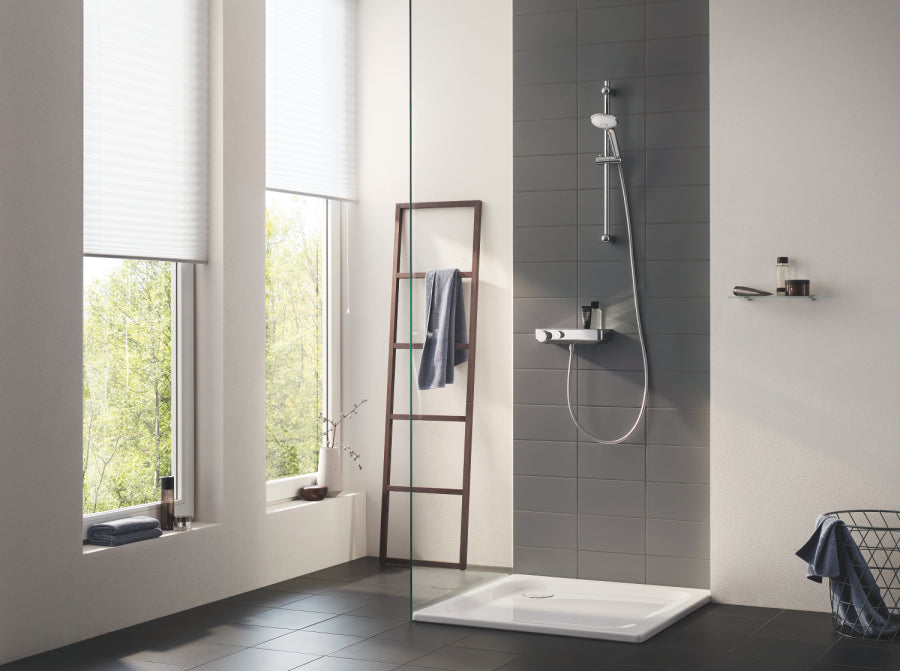 Grohe Grohtherm SmartControl Termostatik Duş Bataryası ve Sürgülü El Duş Takımı