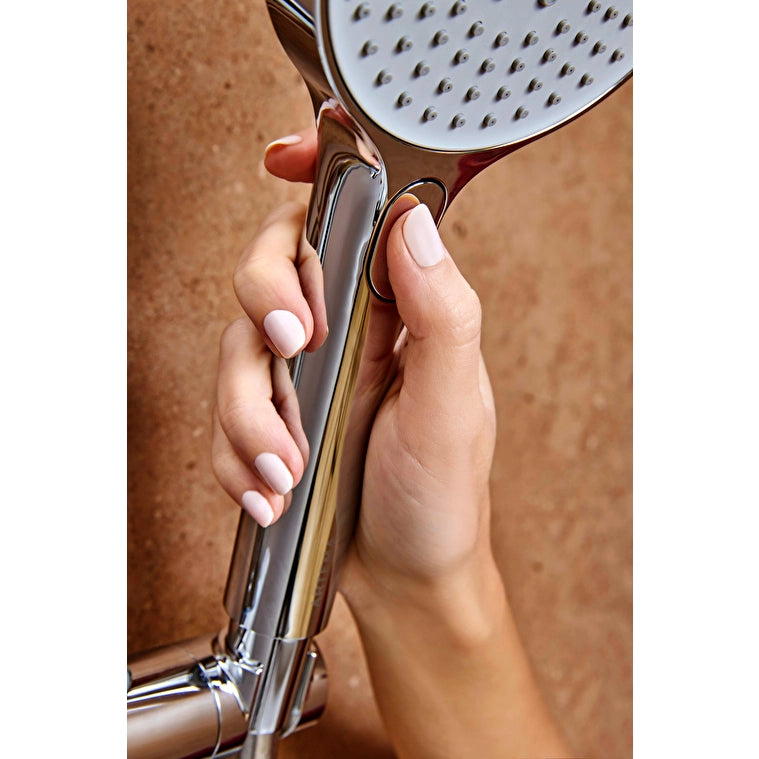 Artema Core Round 250 Termostatik Banyo Bataryalı Duş Sistemi, Parlak Krom