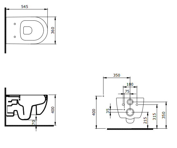 Bocchi V Tondo Rimless Asma Klozet Mat Mint Yeşil