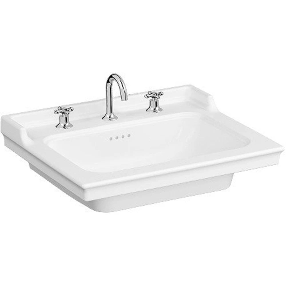 VitrA Valarte Üç Delikli Etajerli Lavabo, 65x53 cm