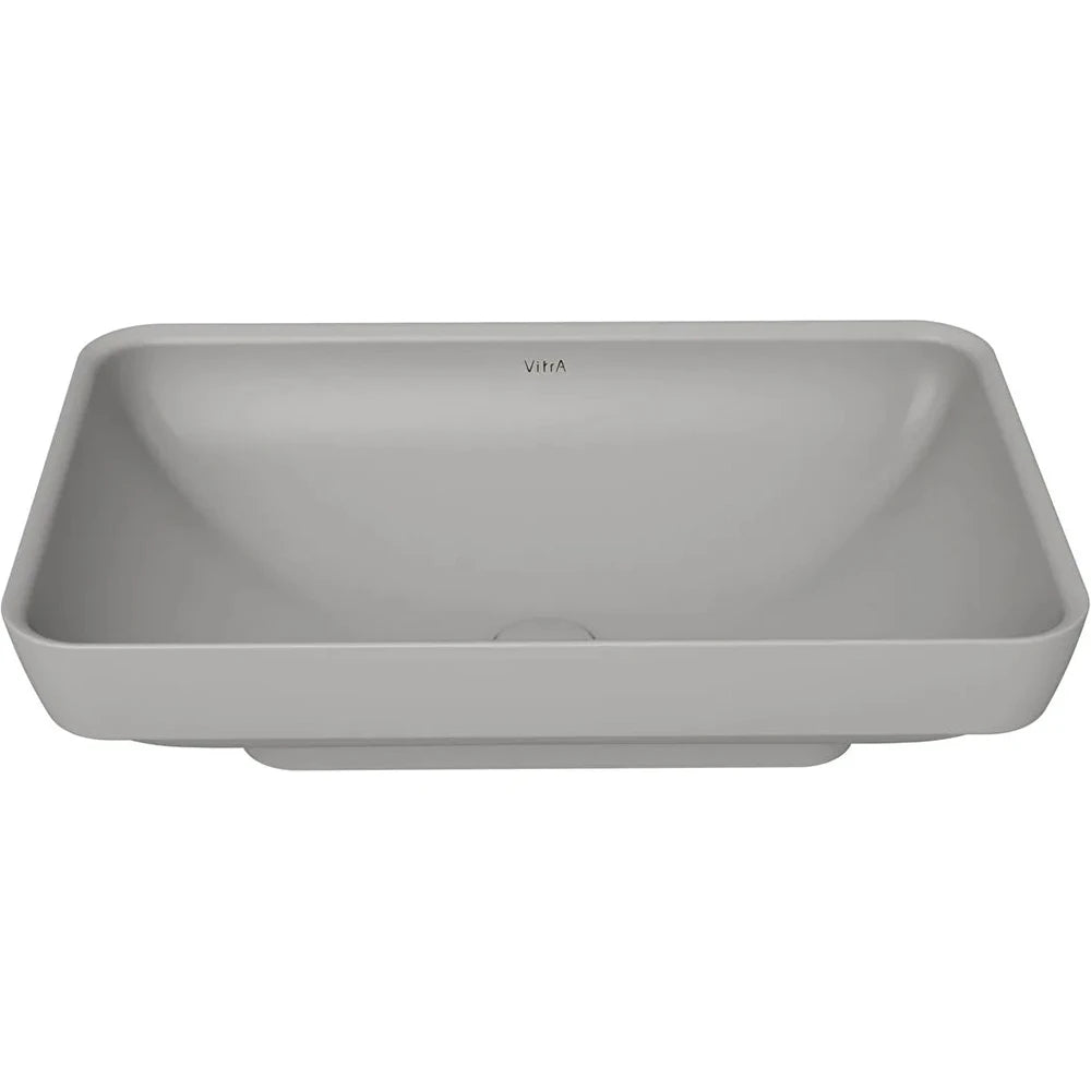 VitrA Water Jewels Dikdörtgen Çanak Lavabo, 60 cm, Mat Taş Gri