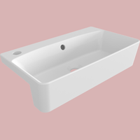 Yarım Tezgah Üstü Lavabo